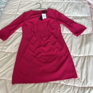 NWT formal dress Banana Republic sheath dress pink size 2 tunic 3/4 sleeve